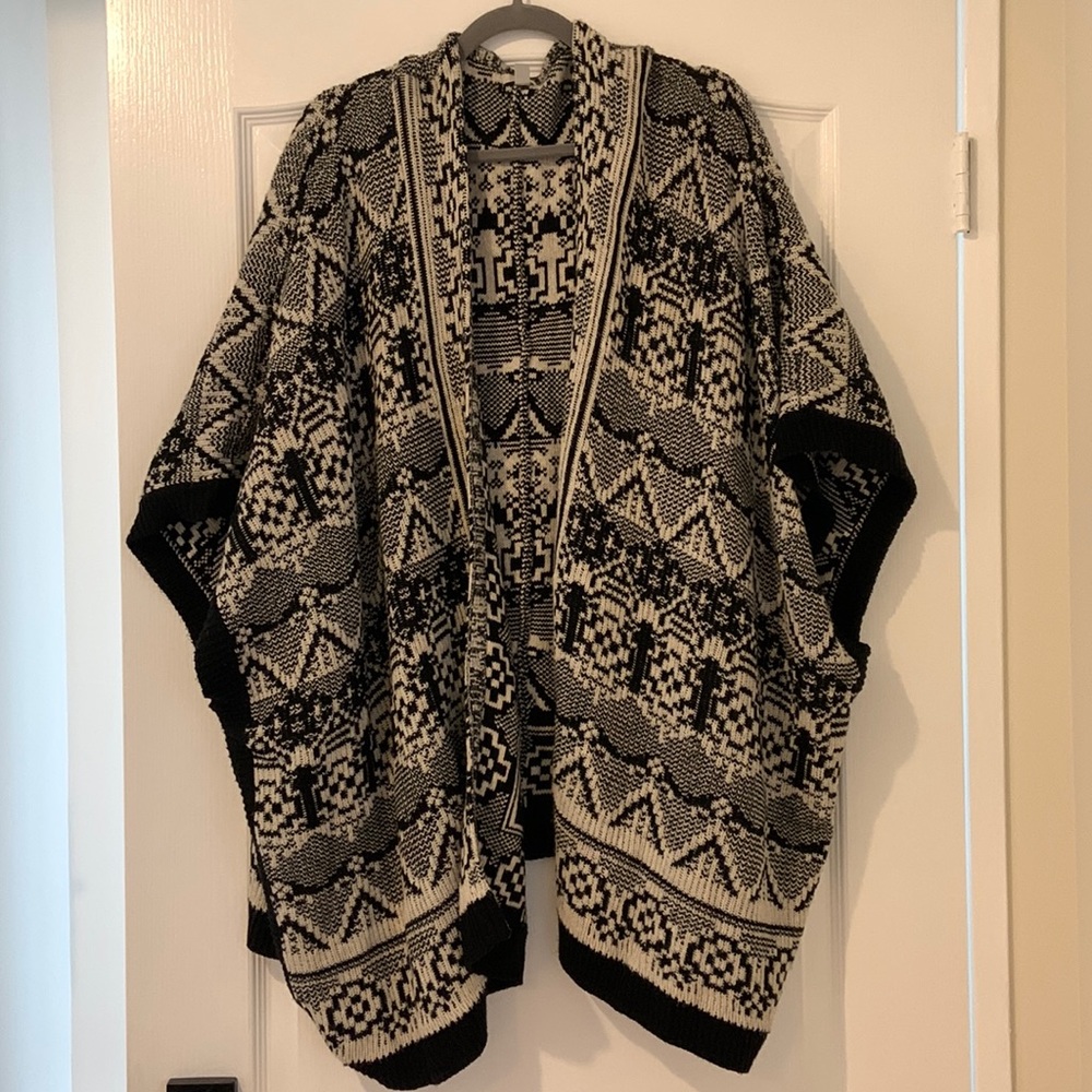 Oversized shawl cardigan